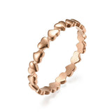 J'ador Paris Rings Rose gold / 6 Heart Love Ring