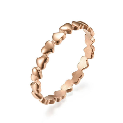 J'ador Paris Rings Rose gold / 6 Heart Love Ring