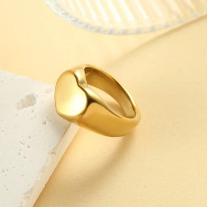J'ador Paris Rings Heart Signet Ring