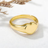 J'ador Paris Rings Heart Signet Ring