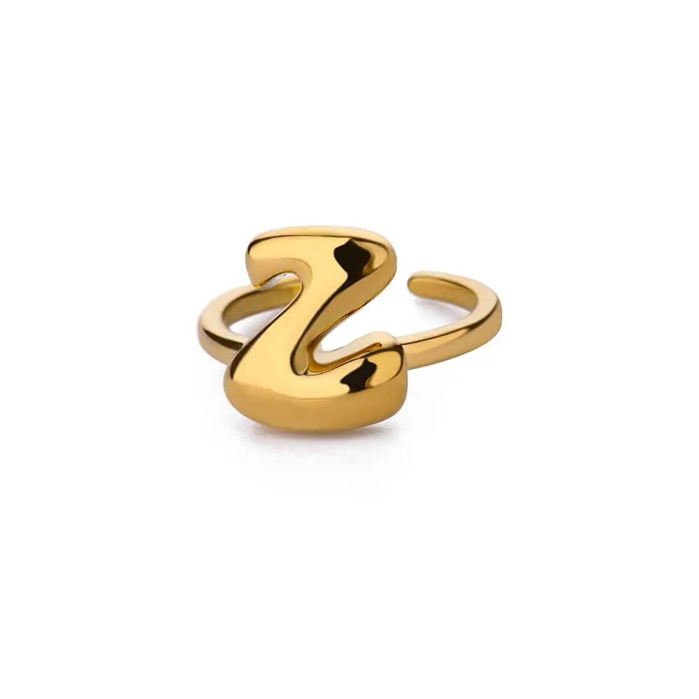 J'ador Paris Rings Initial Chunky Ring