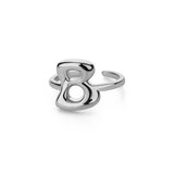 J'ador Paris Rings Initial Chunky Ring