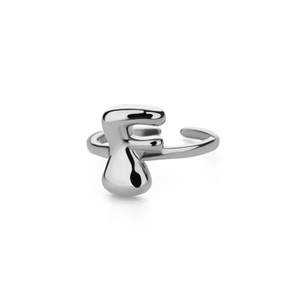 J'ador Paris Rings Initial Chunky Ring