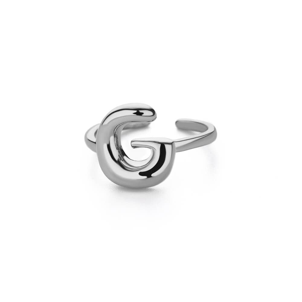 J'ador Paris Rings Initial Chunky Ring