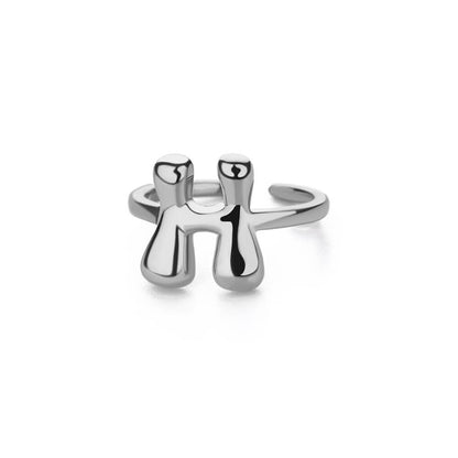 J'ador Paris Rings Initial Chunky Ring