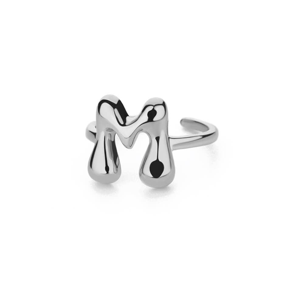 J'ador Paris Rings Initial Chunky Ring