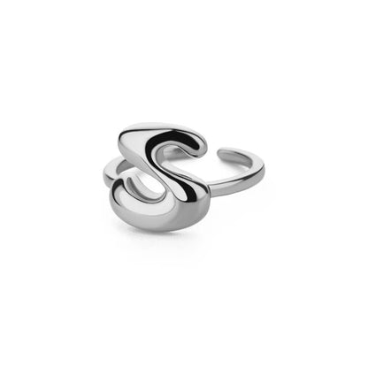 J'ador Paris Rings Initial Chunky Ring