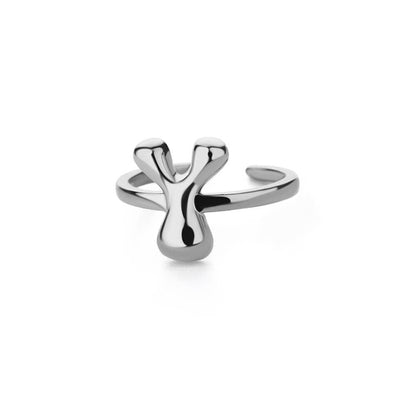 J'ador Paris Rings Initial Chunky Ring