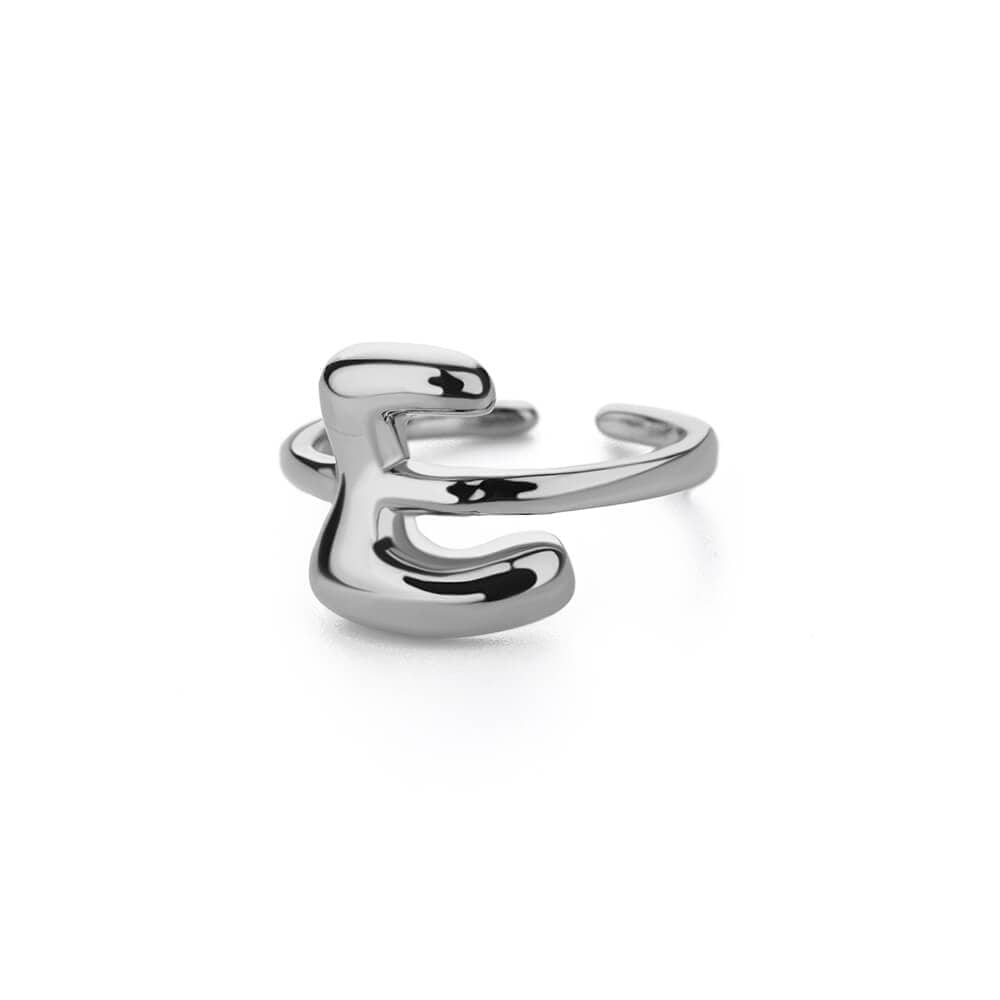 J'ador Paris Rings Initial Chunky Ring