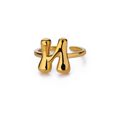 J'ador Paris Rings Gold / N Initial Chunky Ring