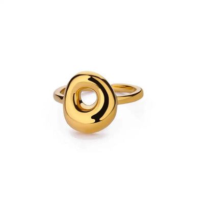 J'ador Paris Rings Gold / O Initial Chunky Ring