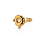 J'ador Paris Rings Gold / Q Initial Chunky Ring