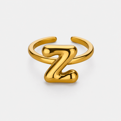 J'ador Paris Rings Gold / Z Initial Chunky Ring