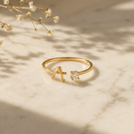 J'ador Paris Rings Initial Diamond Ring