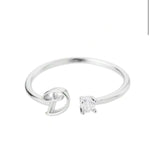 J'ador Paris Rings Initial Diamond Ring