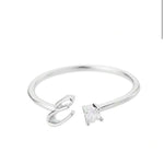 J'ador Paris Rings Initial Diamond Ring