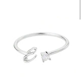 J'ador Paris Rings Initial Diamond Ring