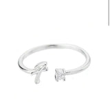 J'ador Paris Rings Initial Diamond Ring