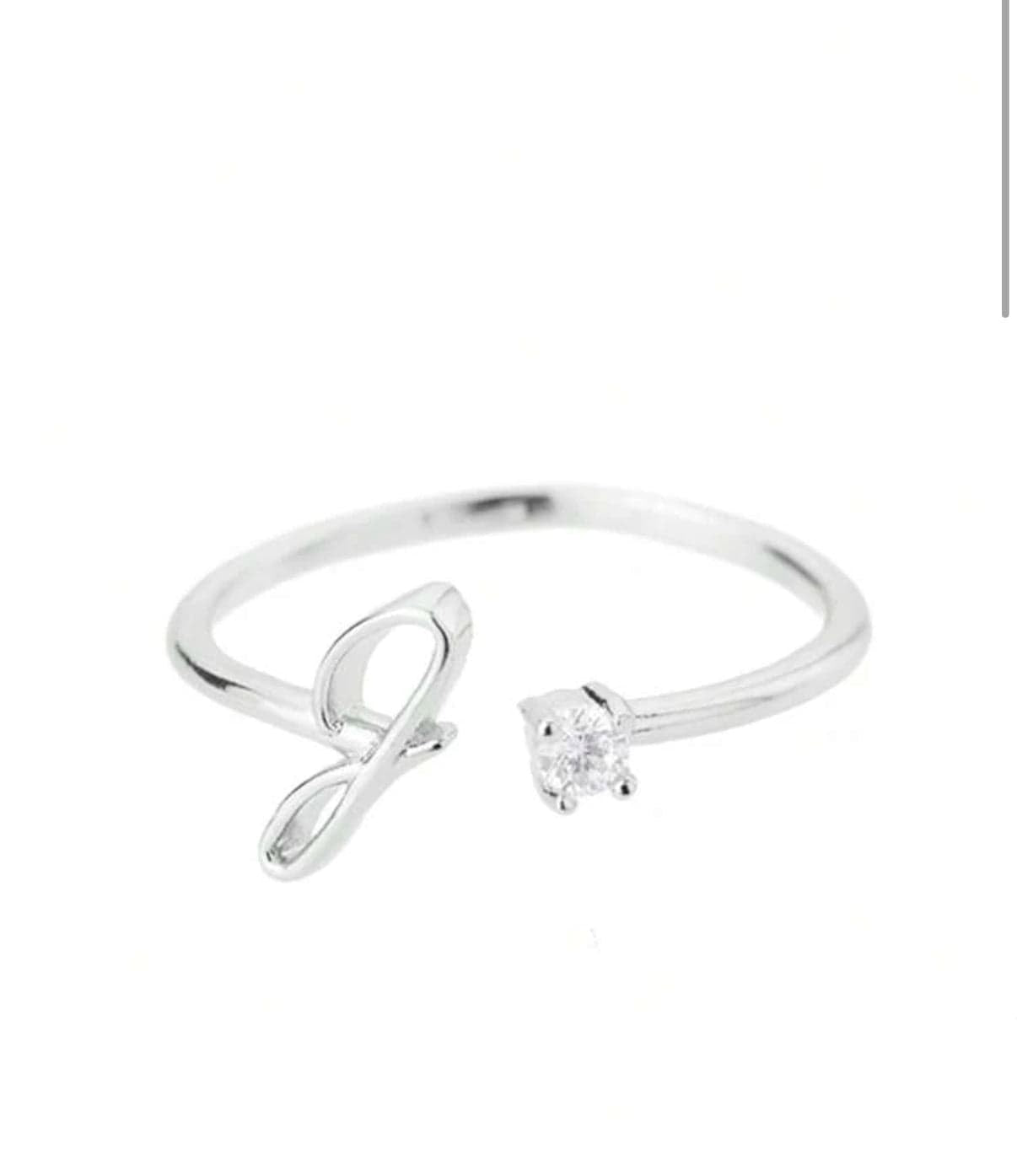 J'ador Paris Rings Initial Diamond Ring