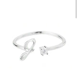 J'ador Paris Rings Initial Diamond Ring