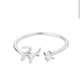 J'ador Paris Rings Initial Diamond Ring
