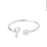 J'ador Paris Rings Initial Diamond Ring