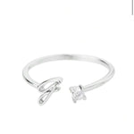 J'ador Paris Rings Initial Diamond Ring
