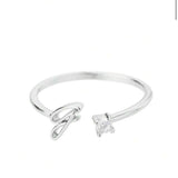 J'ador Paris Rings Initial Diamond Ring