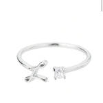 J'ador Paris Rings Initial Diamond Ring