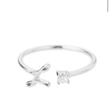 J'ador Paris Rings Initial Diamond Ring