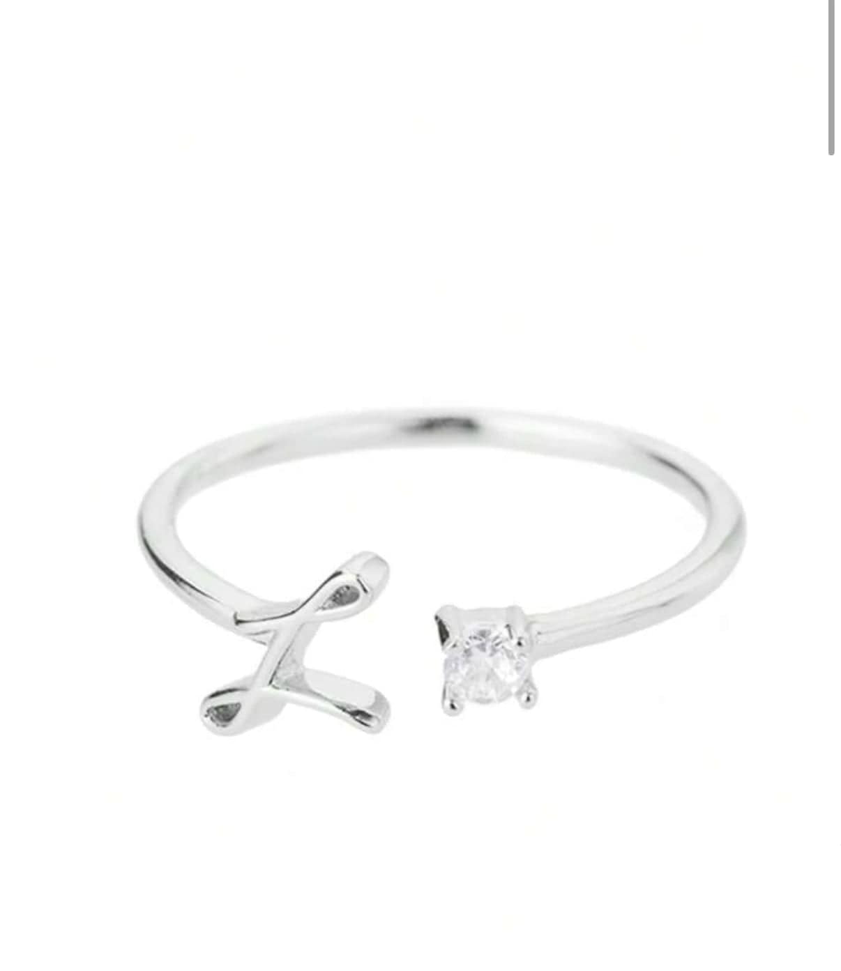 J'ador Paris Rings Initial Diamond Ring