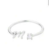 J'ador Paris Rings Initial Diamond Ring