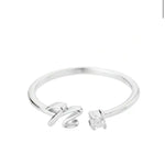 J'ador Paris Rings Initial Diamond Ring