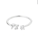 J'ador Paris Rings Initial Diamond Ring