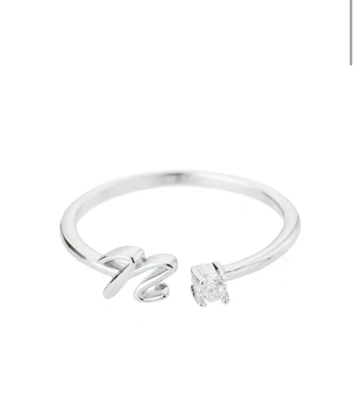 J'ador Paris Rings Initial Diamond Ring