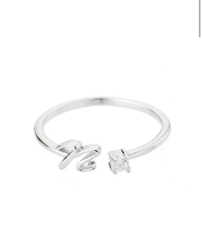 J'ador Paris Rings Initial Diamond Ring