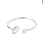 J'ador Paris Rings Initial Diamond Ring