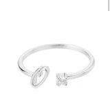 J'ador Paris Rings Initial Diamond Ring