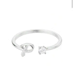 J'ador Paris Rings Initial Diamond Ring