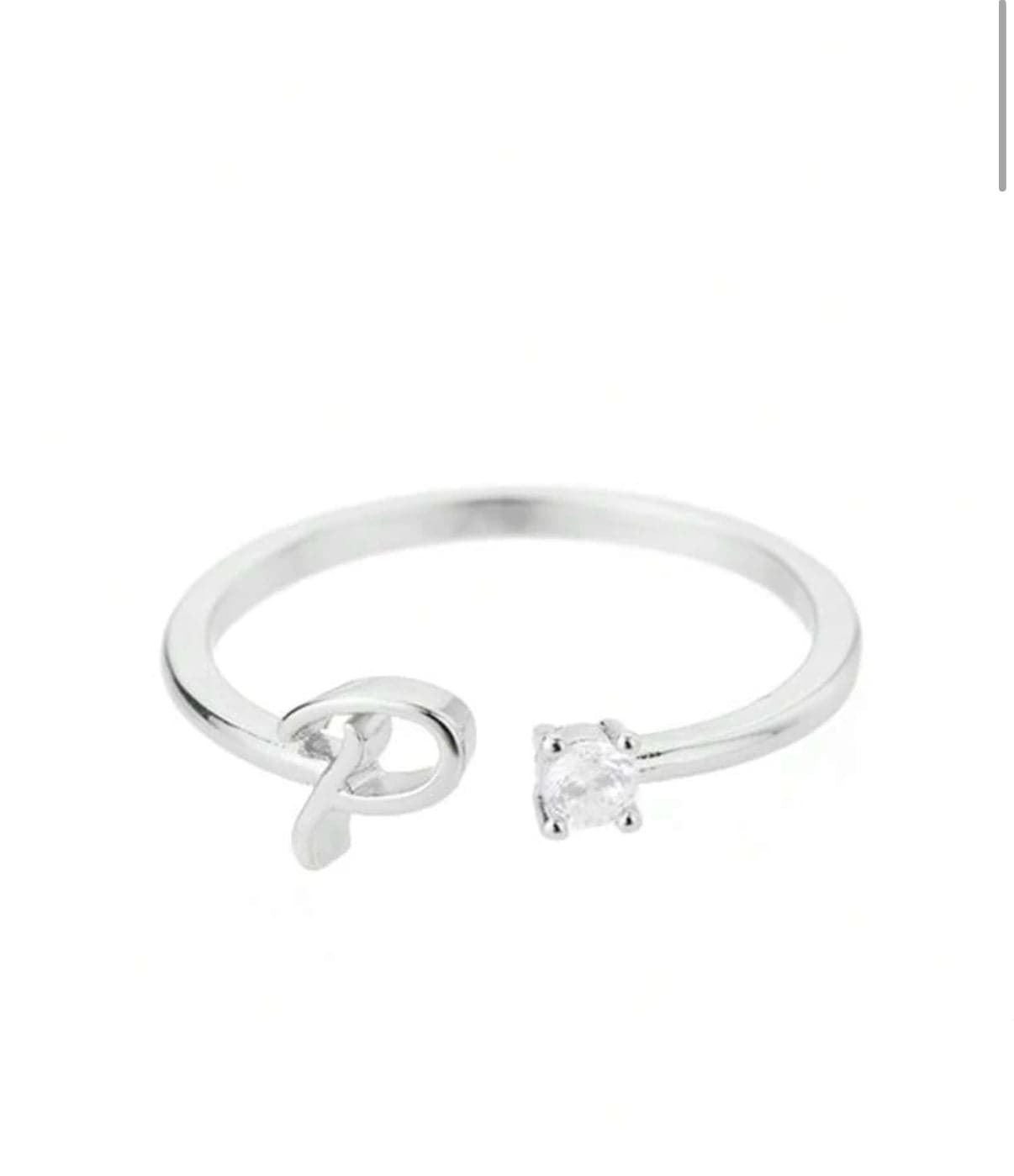 J'ador Paris Rings Initial Diamond Ring