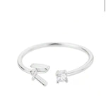 J'ador Paris Rings Initial Diamond Ring