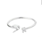 J'ador Paris Rings Initial Diamond Ring