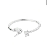 J'ador Paris Rings Initial Diamond Ring