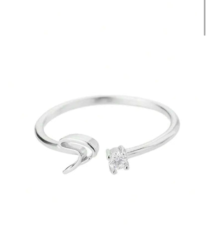 J'ador Paris Rings Initial Diamond Ring