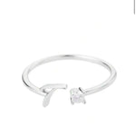 J'ador Paris Rings Initial Diamond Ring
