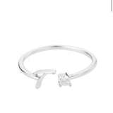 J'ador Paris Rings Initial Diamond Ring