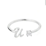 J'ador Paris Rings Initial Diamond Ring