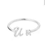 J'ador Paris Rings Initial Diamond Ring