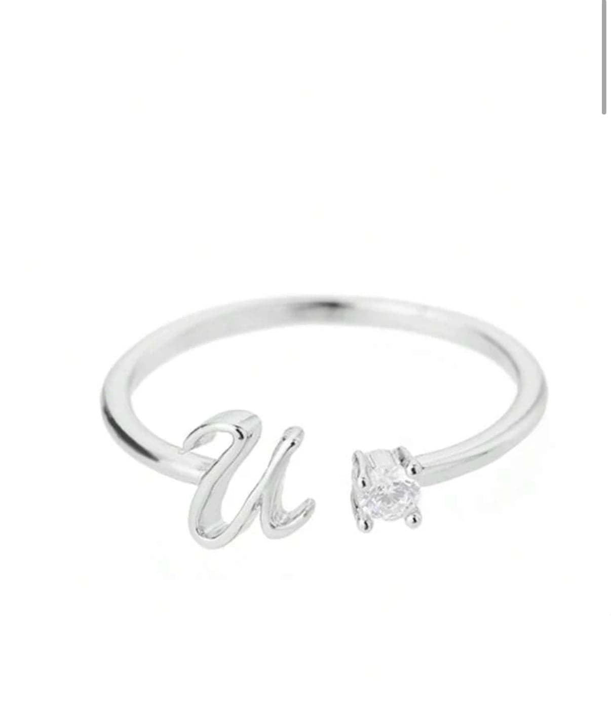 J'ador Paris Rings Initial Diamond Ring