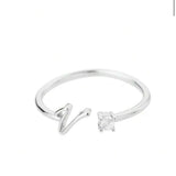 J'ador Paris Rings Initial Diamond Ring